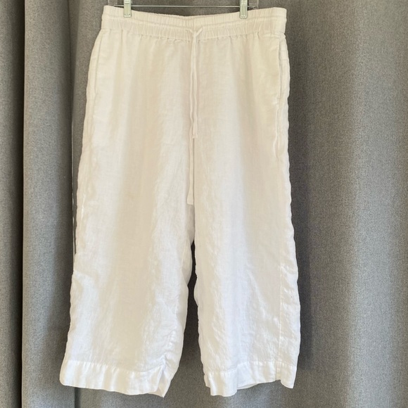 Women's J. Crew Soleil Linen Pants size L - Picture 3 of 9